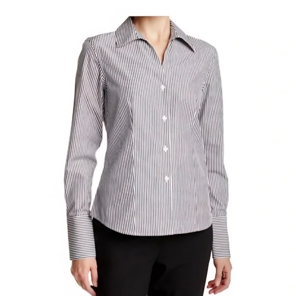 Calvin Klein Elegant Striped Women's Button Down Shirt